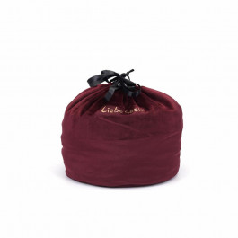   Liebe Seele Wine Red Large Storage Bag Cylindrical (SO9467)