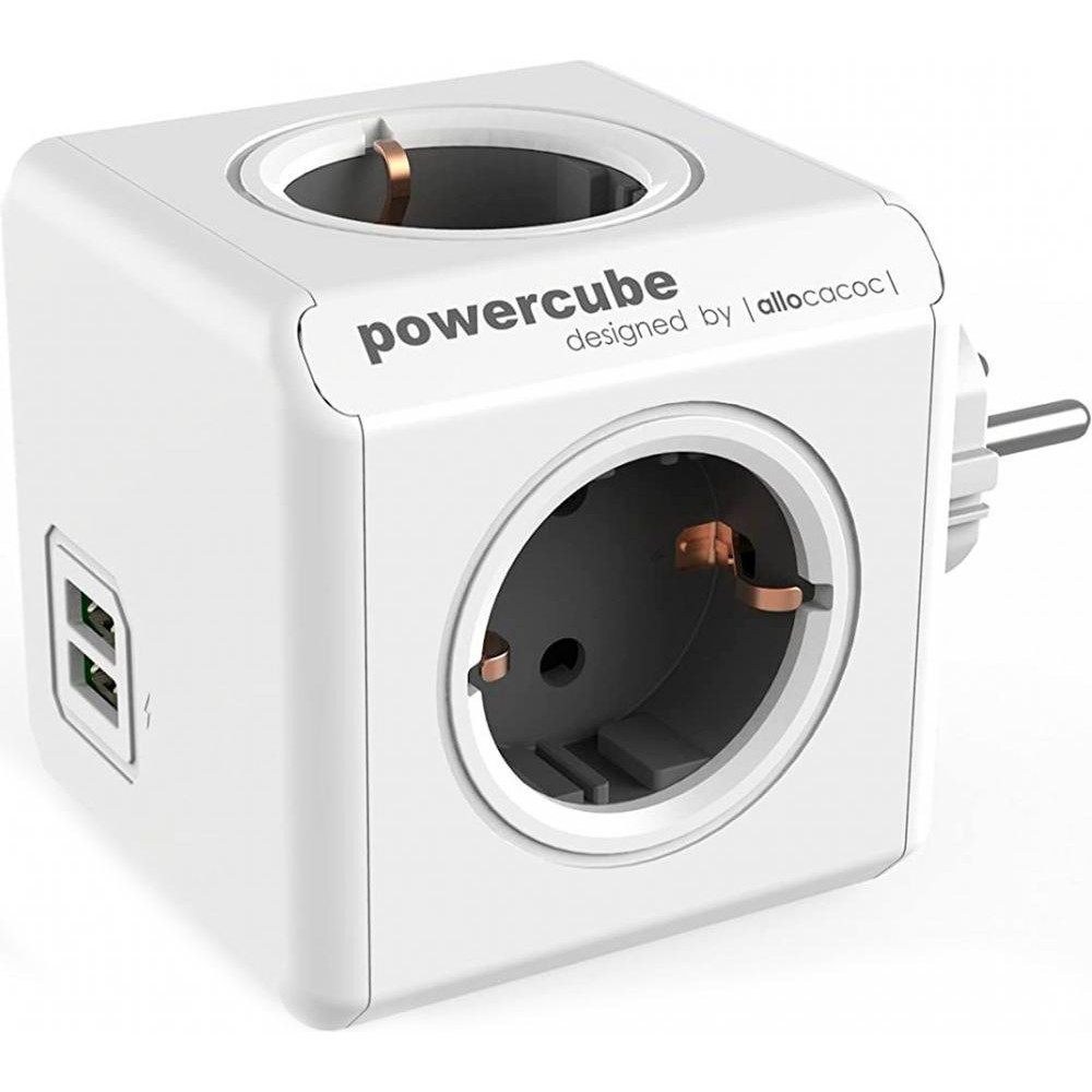 Allocacoc Powercube Original USB Gray (1202GY/DEOUP) - зображення 1