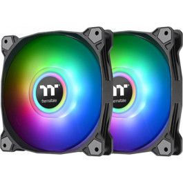 Thermaltake Pure Duo 14 ARGB Sync Radiator Fan 2-Fan Pack Black (CL-F116-PL14SW-A)