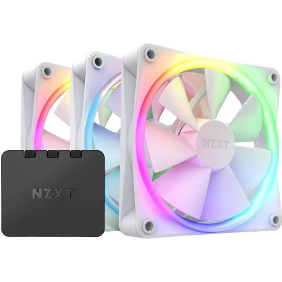 NZXT F120 RGB Triple Pack White (RF-R12TF-W1) - зображення 1