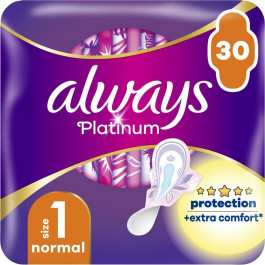 Always Гігієнічні прокладки  Platinum Normal Розмір 1 30 шт. (8001841913803)
