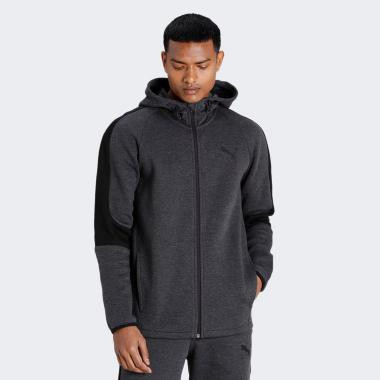 PUMA Темно-сіра чоловіча кофта  EVOSTRIPE Core FZ Hoodie 585812/07 - зображення 1