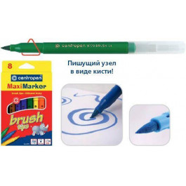   Centropen Фломастеры Brush tips. 8 цветов (8773)