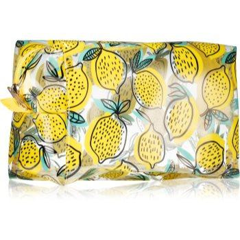 BrushArt Accessories Transparent cosmetic bag прозора косметичка Lemon 1 кс - зображення 1