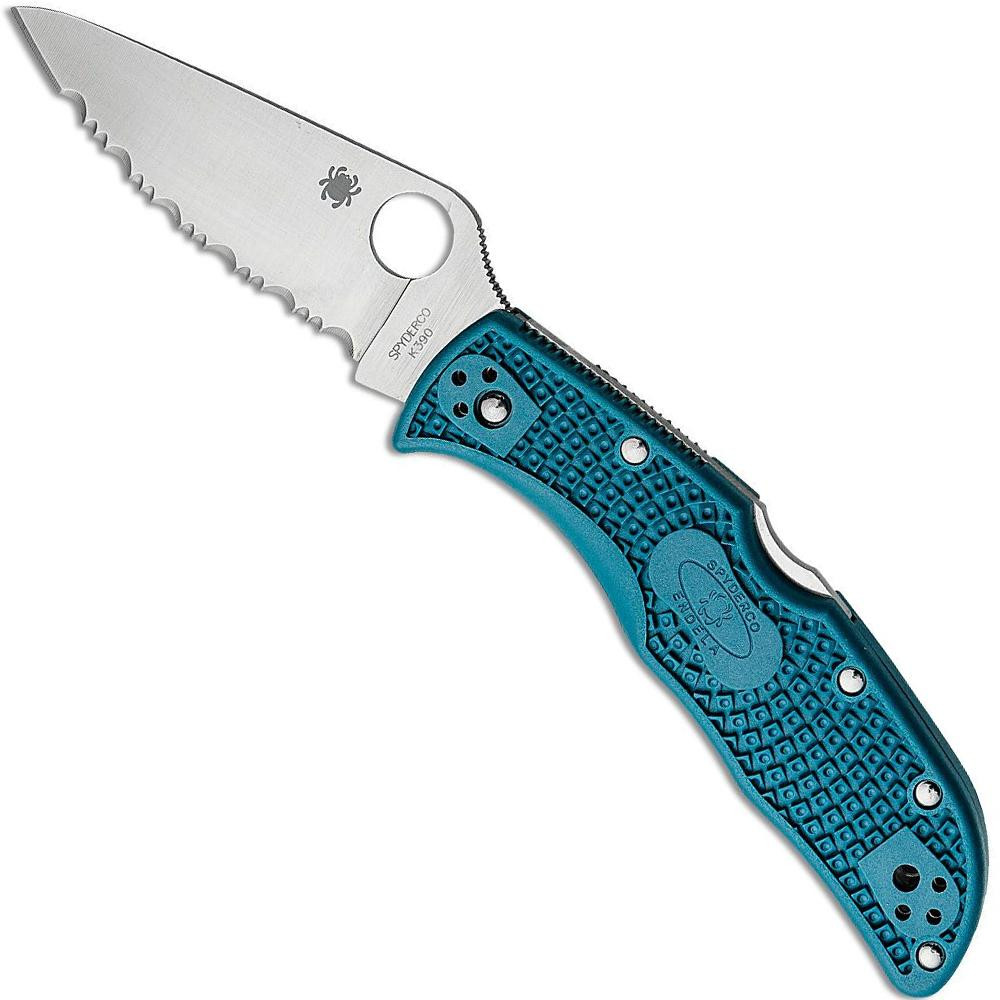 Spyderco Endela Blue Serrated (C243FSK390) - зображення 1