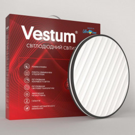 Vestum Світильник світлодіодний  GRILL матовий 96W 480*65мм 3000K- 6500К 7500Lm з пультом (VS-81020)
