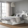 IKEA MALM Каркас высокий с 2 ящиками 160x200 bialy и LEIRSUND основа под матрас (391.761.59) - зображення 2