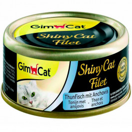 GimCat ShinyCat Filet c тунцом и анчоусом 70 г G-412924 / 413761