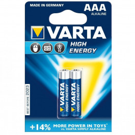   Varta AAA bat Alkaline 2шт HIGH ENERGY (04903121412)