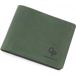 Grande Pelle Винтажное портмоне зеленого цвета из натуральной кожи  (13280)