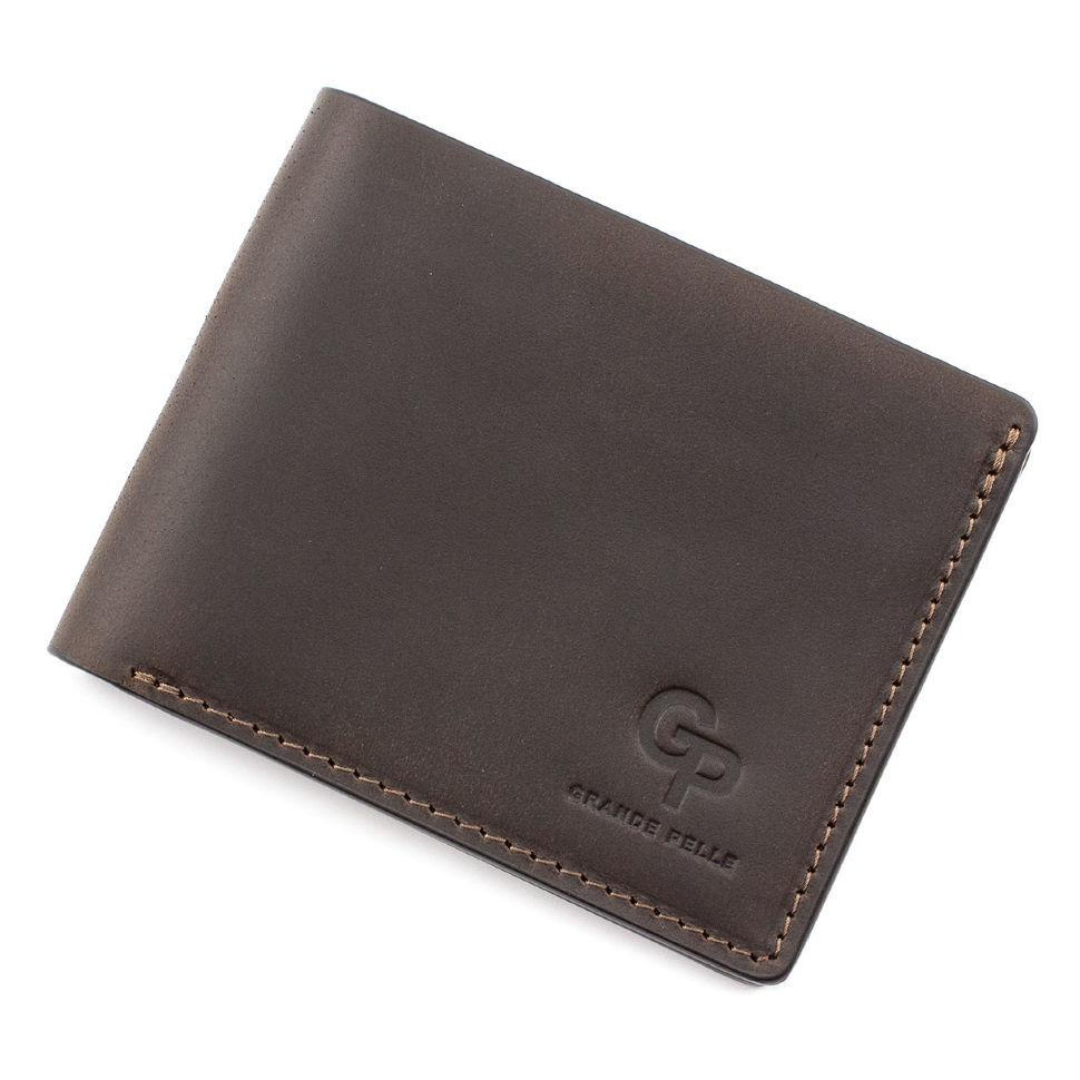 Grande Pelle Кожаный мужской кошелек коричневый  (507120) - зображення 1