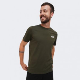   PUMA Оливкова чоловіча футболка  ESS Small Logo Tee (s) 586669/11 L