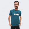 PUMA Бірюзова чоловіча футболка  ESS+ 2 Col Logo Tee 586759/08 S - зображення 1