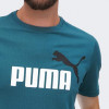 PUMA Бірюзова чоловіча футболка  ESS+ 2 Col Logo Tee 586759/08 S - зображення 4