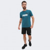 PUMA Бірюзова чоловіча футболка  ESS+ 2 Col Logo Tee 586759/08 L - зображення 3