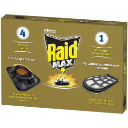 Raid Приманка для тараканов MAX c регулятором размножения 4 шт (4823002001051)