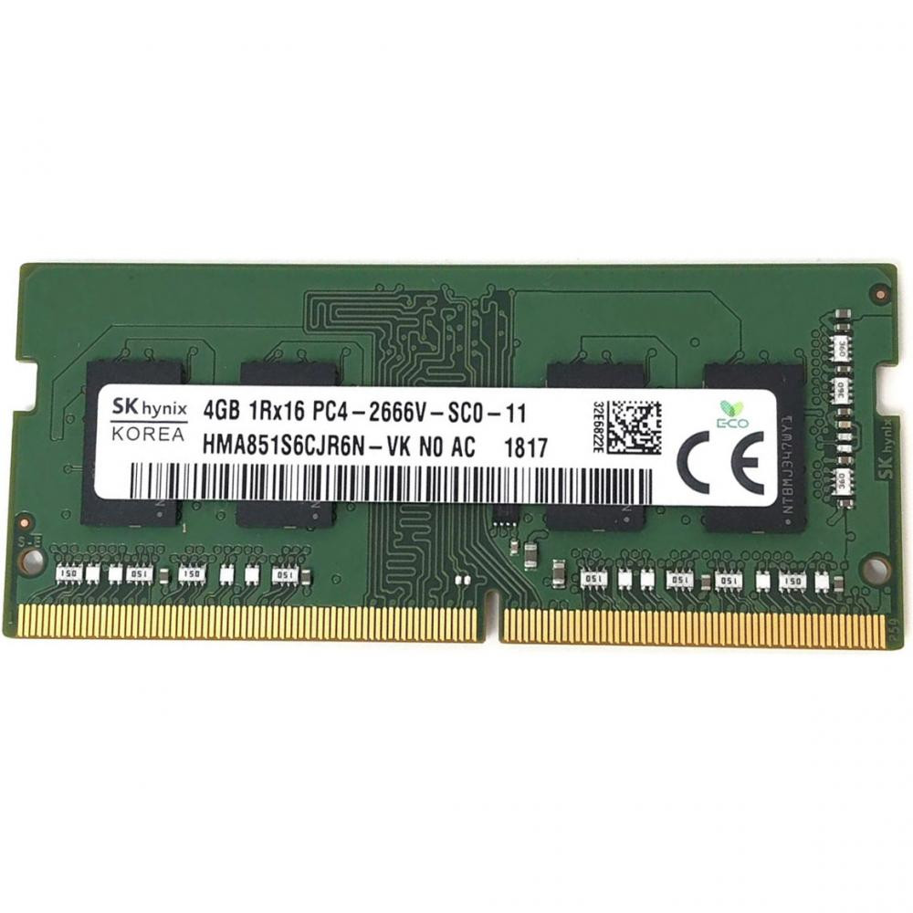 SK hynix 4 GB SO-DIMM DDR4 2666 MHz (HMA851S6CJR6N-VK) - зображення 1
