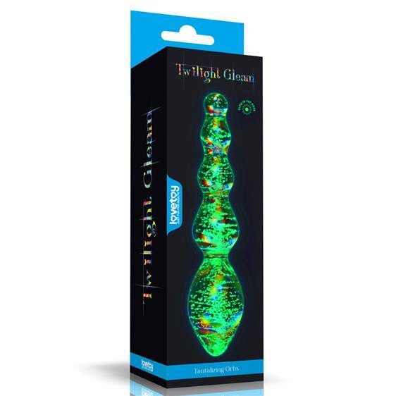 LoveToy Twilight Gleam Glow-in-the-dark Glass Dildo Tantalizing Orbs (6452LVTOY1007) - зображення 1