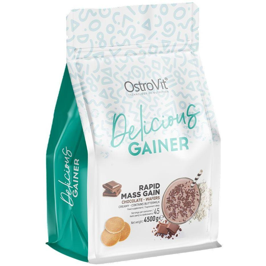 OstroVit Delicious Gainer 4500 g /45 servings/ Chocolate-Wafers - зображення 1