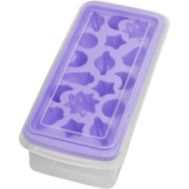 Stenson Форма для льоду  з контейнером Фіолетова 27х12х7.5 см (R92457 violet)