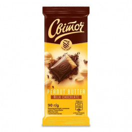   Світоч Шоколад молочний  Peanut Butter, з арахісовою пастою, 90 г (822440) (7613039545850)