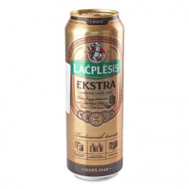   Lacplesis Пиво  Ekstra 5,2% світле з/б, 0,568 л (4750132003276)