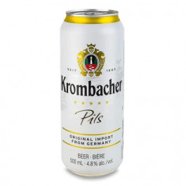   Krombacher Пиво  Pils світле з/б, 0,5 л (4008287944020)