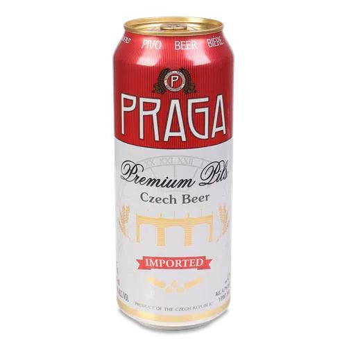 Praga Пиво  Premium Pils 4,7% світле з/б, 0,5 л (0819332011222) - зображення 1