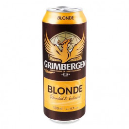   Grimbergen Пиво  Blonde світле з/б, 0,5 л (4770349231378)