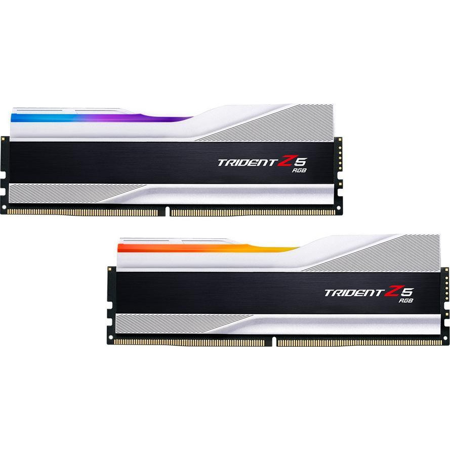 G.Skill 32 GB (2x16GB) DDR5 6000 MHz Trident Z5 RGB Silver (F5-6000J3636F16GX2-TZ5RS) - зображення 1