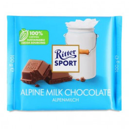   Ritter Sport Шоколад молочний  з альпійським молоком, 100 г (4000417601810)