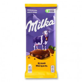   Milka Шоколад с цельным миндалем 90 г (7622210308139)