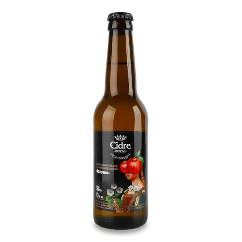 Cidre Royal Сидр  яблучний напівсолодкий газований, скло, 0,33 л (4820120800405) - зображення 1