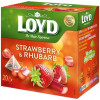 Loyd Чай фруктовий  Strawberry&Rhubarb, полуниця та ревінь, у пірамідках, 40 г (5900396017284) - зображення 2