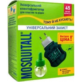   Mosquitall Електро-фумігатор+рідина  30 мл Універсальний захист (4820185021302)