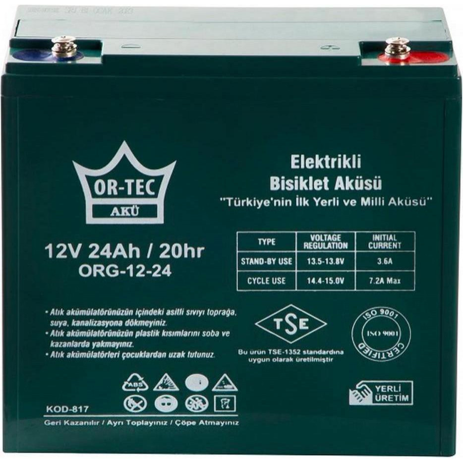 OR-TEC 12V 24 AH GEL - зображення 1