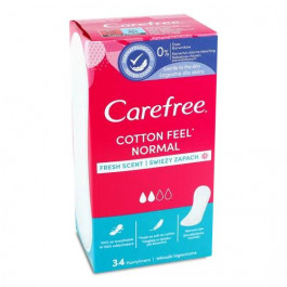   Carefree Прокладки щоденні  Cotton Feel Fresh, 34 шт (8002110312365)