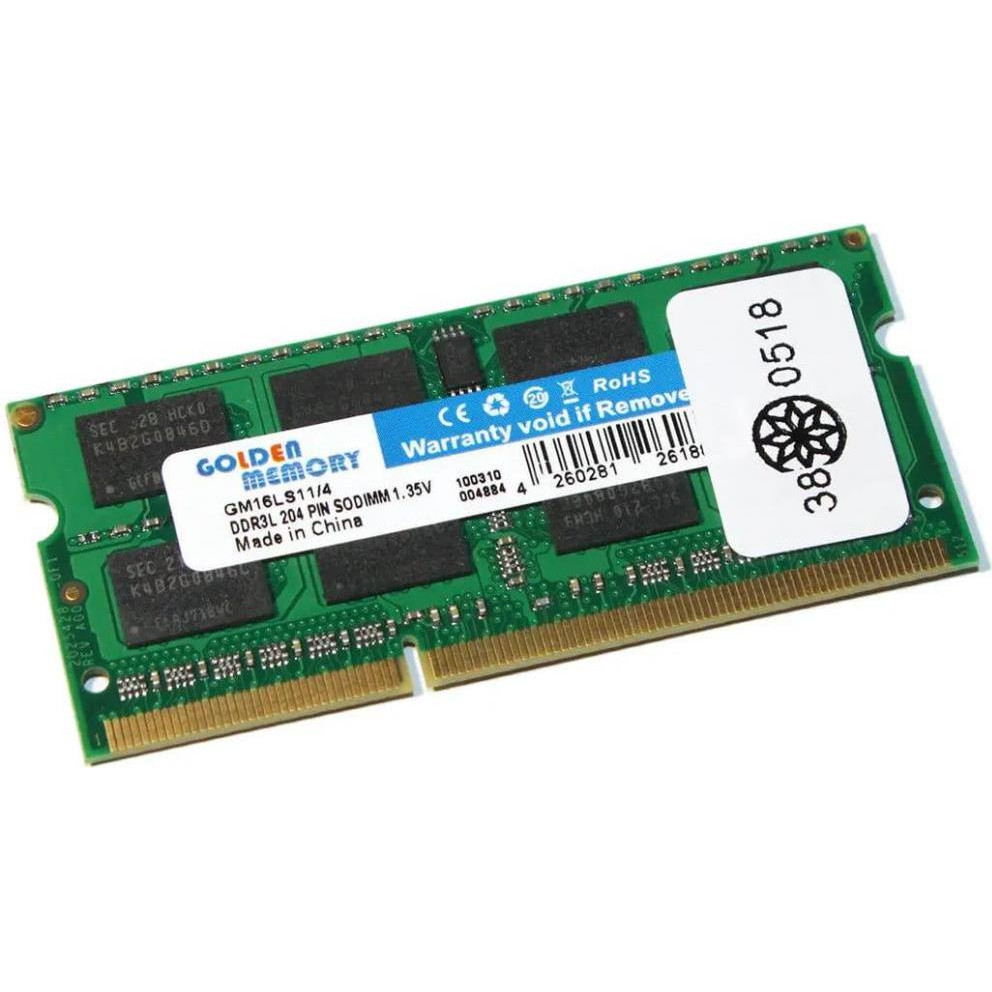 Golden Memory 4 GB SO-DIMM DDR3L 1600 MHz (GM16LS11/4) - зображення 1