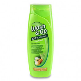 Wash&Go Шампунь  с маслом ши для поврежденных волос 400 мл (8008970042206)
