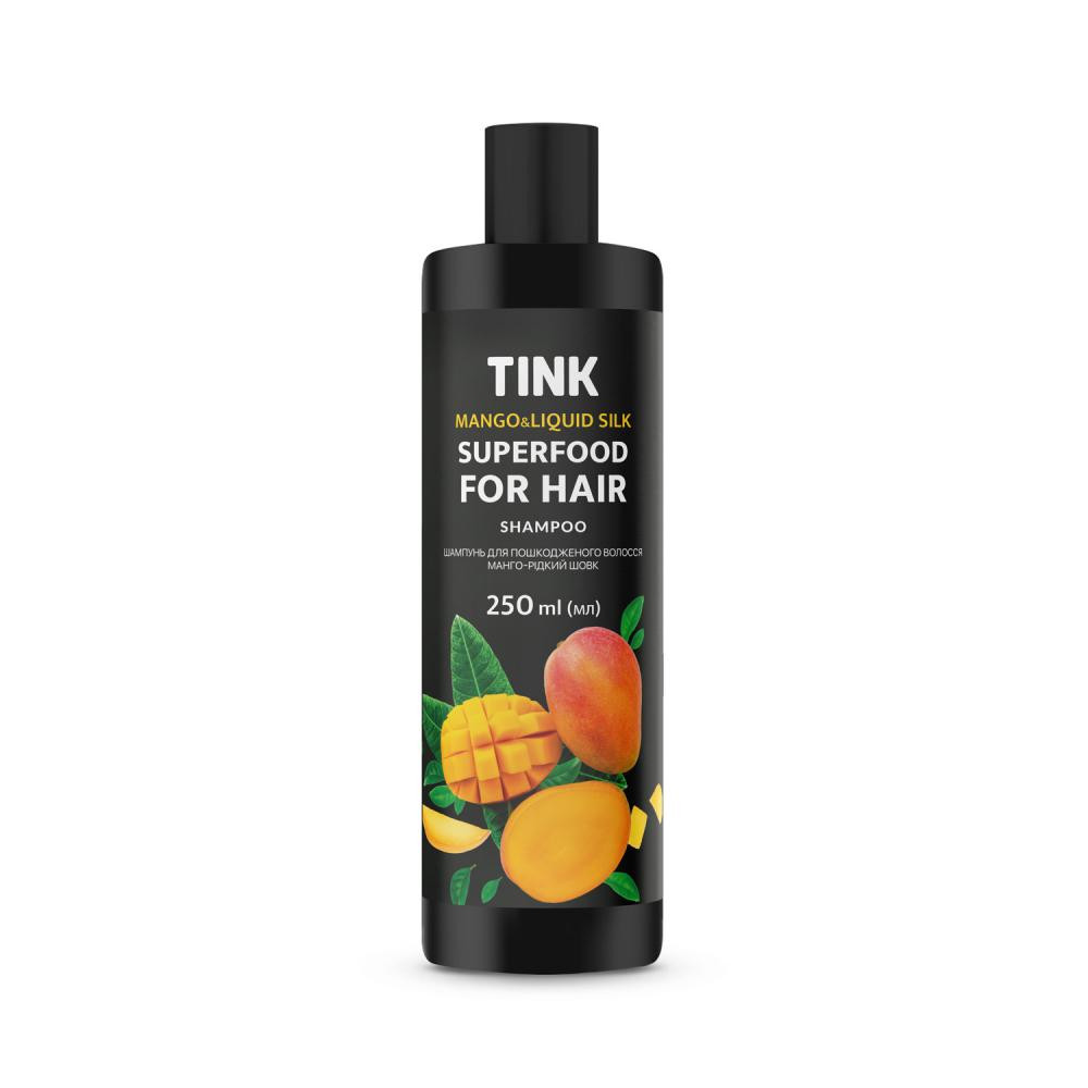 Tink Шампунь для поврежденных волос  Манго-Жидкий шелк 250 мл (4823109401327) - зображення 1