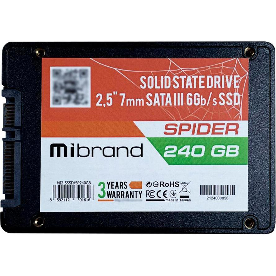 Wibrand Spider 240GB 2.5 (WI2.5SSD/SP240GB) - зображення 1