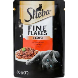 Sheba Fine Flakes з яловичиною у соусі 85 г (4770608261672)