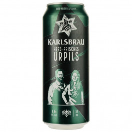   Karlsbrau Пиво  Urpils світле 4.8% 0.5 л з/б (4002631023805)