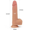 LoveToy 8.5" Nature Cock Rotating Flesh (6452LVTOY450) - зображення 4