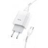 Hoco C72A Glorious + USB Type-C White - зображення 1