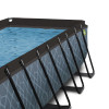 EXIT Stone Pool 400x200x122cm + sand filter pump, cover, heat pump / grey (30.67.42.00) - зображення 7