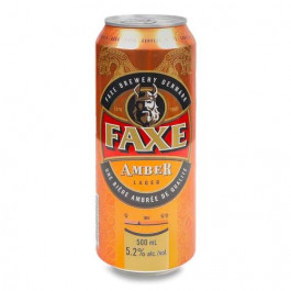 Faxe Пиво  Amber ж / б, 0,5 л (5741000114940)