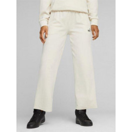 PUMA Спортивні штани жіночі  ESS Elevated Velour Straight Pants 67599389 S Молочний (4099683911013)