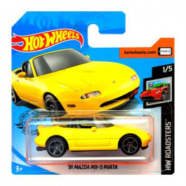   Hot Wheels 91 Mazda MX-5 Miata Roadsters 1:64 GHC71 Yellow