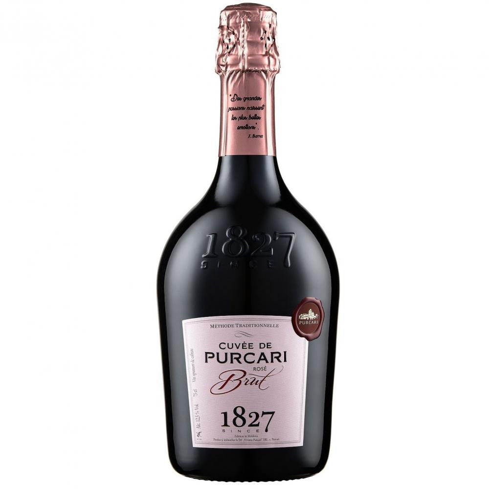 Purcari Вино игристое Cuvee de  розовое брют 0.75 л 12.5% (4840472019300) - зображення 1